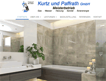 Tablet Screenshot of kurtz-paffrath.de